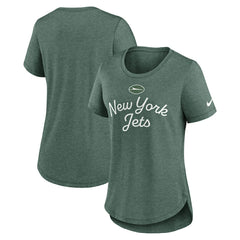 New York Jets Women's Script Tri-Blend T-Shirt | NFL New