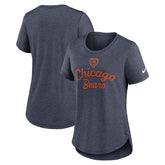 Chicago Bears Women's Script Tri-Blend T-Shirt | NFL Outlet