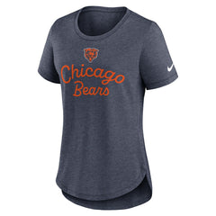 Chicago Bears Women's Script Tri-Blend T-Shirt | NFL Outlet