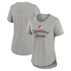 Cleveland Browns Women's Script Tri-Blend T-Shirt | NFL US