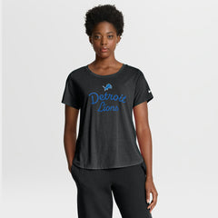 Detroit Lions Women's Script Tri-Blend T-Shirt | NFL Online