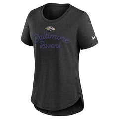 Baltimore Ravens Women's Script Tri-Blend T-Shirt | NFL On sale