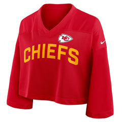 Kansas City Chiefs Women's Primetime Cropped Mesh Dri-FIT Fashion Jersey | NFL Near me