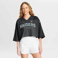 Las Vegas Raiders Women's Primetime Cropped Mesh Dri-FIT Fashion Jersey | NFL On sale