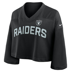 Las Vegas Raiders Women's Primetime Cropped Mesh Dri-FIT Fashion Jersey | NFL On sale