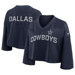 Dallas Cowboys Women's Primetime Cropped Mesh Dri-FIT Fashion Jersey | NFL Hot