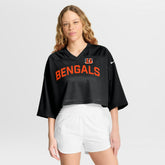 Cincinnati Bengals Women's Primetime Cropped Mesh Dri-FIT Fashion Jersey | NFL On sale