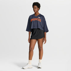 Denver Broncos Women's Primetime Cropped Mesh Dri-FIT Fashion Jersey | NFL Outlet
