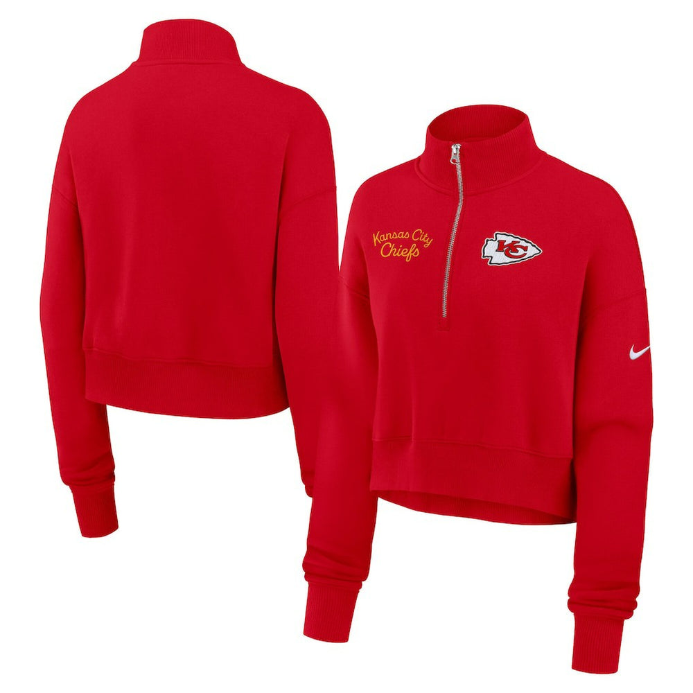 Kansas City Chiefs Women's Primetime Phoenix Half-Zip Sweatshirt | NFL New