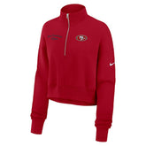 San Francisco 49ers Women's Primetime Phoenix Half-Zip Sweatshirt | NFL Outlet