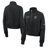 Las Vegas Raiders Women's Primetime Phoenix Half-Zip Sweatshirt | NFL On sale