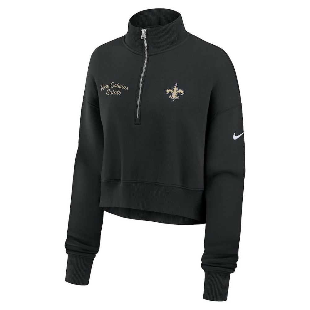 New Orleans Saints Women's Primetime Phoenix Half-Zip Sweatshirt | NFL Near me