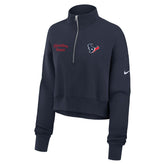 Houston Texans Women's Primetime Phoenix Half-Zip Sweatshirt | NFL Discount