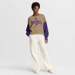 Minnesota Vikings Women's Oversized Rewind Pullover Sweatshirt | NFL Online