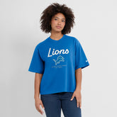 Detroit Lions Women's Essential Script Relaxed Boxy T-Shirt | NFL Online