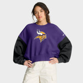 Minnesota Vikings Women's Oversized Color-Block Pullover Sweatshirt | NFL Near me