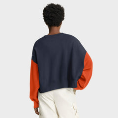 Chicago Bears Women's Oversized Color-Block Pullover Sweatshirt | NFL US
