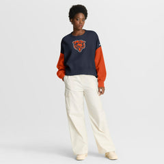 Chicago Bears Women's Oversized Color-Block Pullover Sweatshirt | NFL US