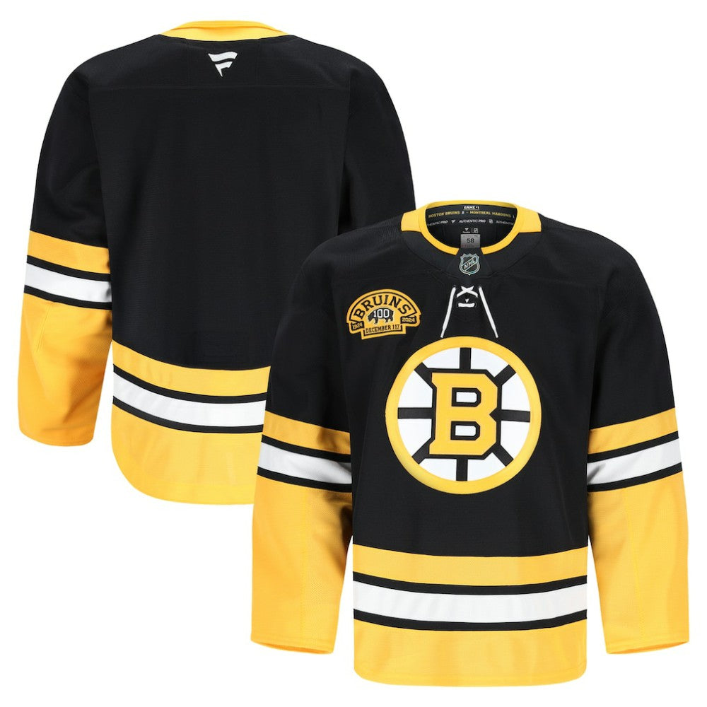 Boston Bruins Fanatics 100th Anniversary Authentic Pro Jersey - NHL Jerseys