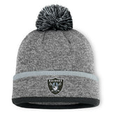 Las Vegas Raiders Motion Cuffed Knit Hat with Pom | NFL Online