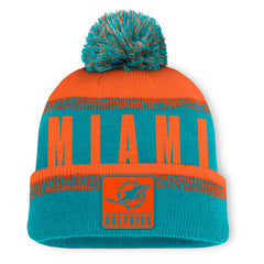 Miami Dolphins Play Action Cuffed Knit Hat with Pom | NFL Hot