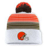 Cleveland Browns Ghost Cuffed Knit Hat with Pom | NFL Discount