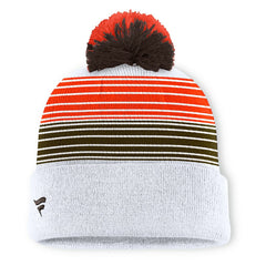 Cleveland Browns Ghost Cuffed Knit Hat with Pom | NFL Discount