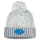 Detroit Lions Women's Pro Set Cuffed Knit Hat with Pom | NFL Hot