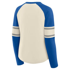 Dallas Cowboys Women's Hometown Gridiron Hero Raglan Lace-Up V-Neck Long Sleeve T-Shirt | NFL Sale