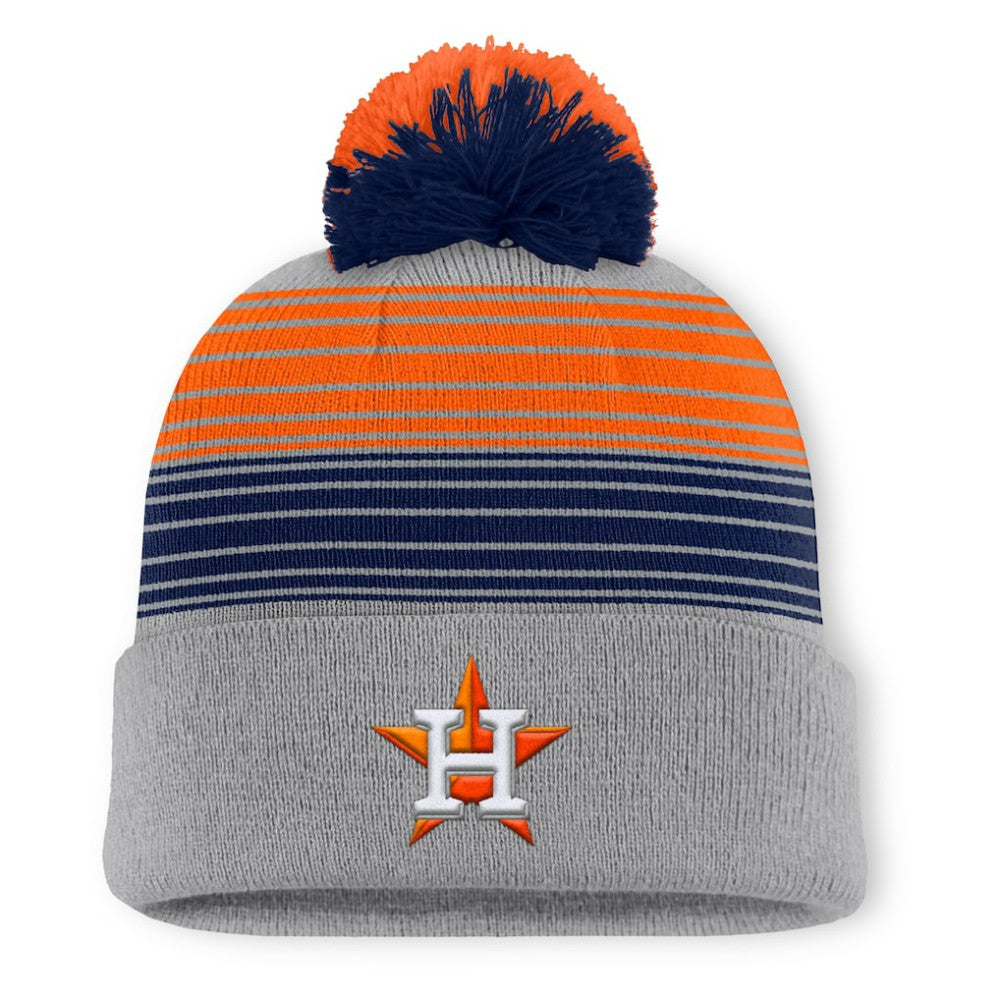 Houston Astros Fanatics Balk Cuffed Knit Hat with Pom - MLB Hats