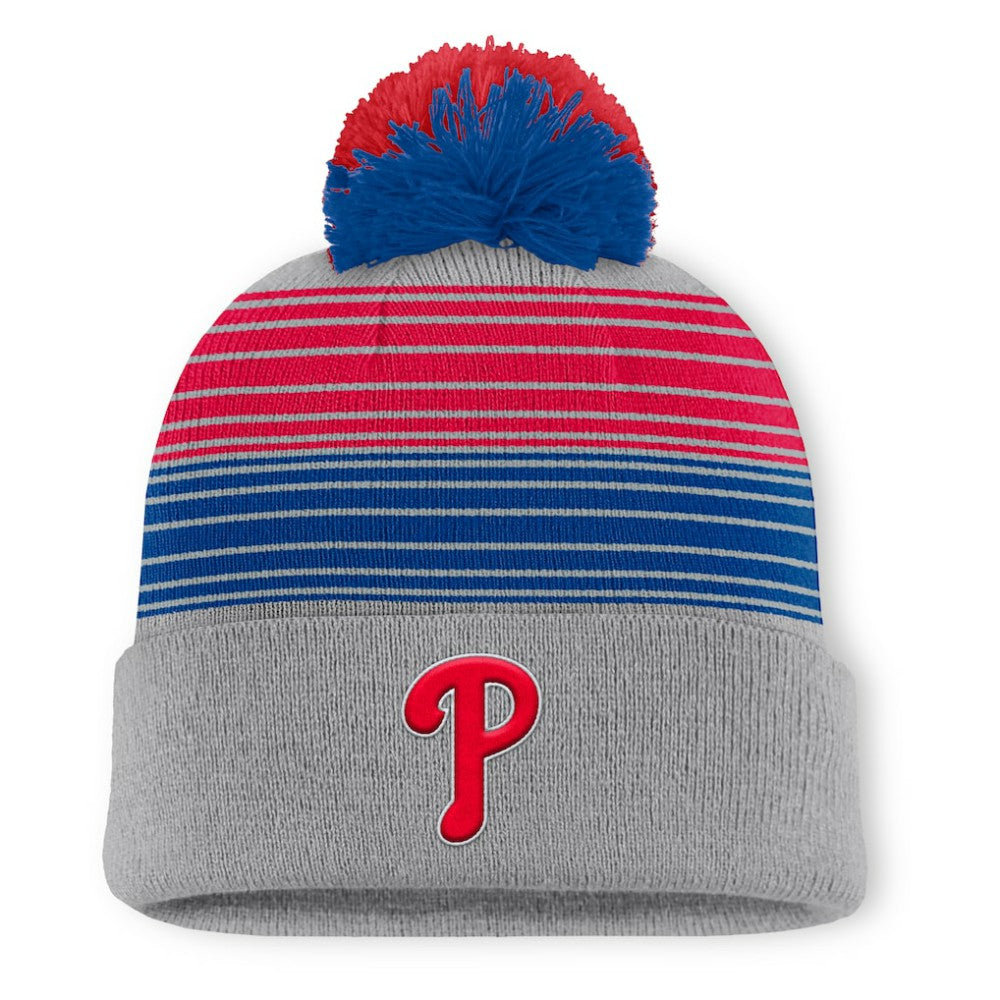 Philadelphia Phillies Fanatics Balk Cuffed Knit Hat with Pom - MLB Hats