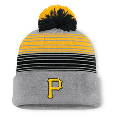 Pittsburgh Pirates Fanatics Balk Cuffed Knit Hat with Pom - MLB Hats