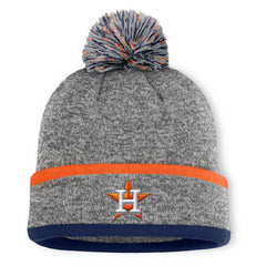 Houston Astros Fanatics Backstop Cuffed Knit Hat with Pom - MLB Hats