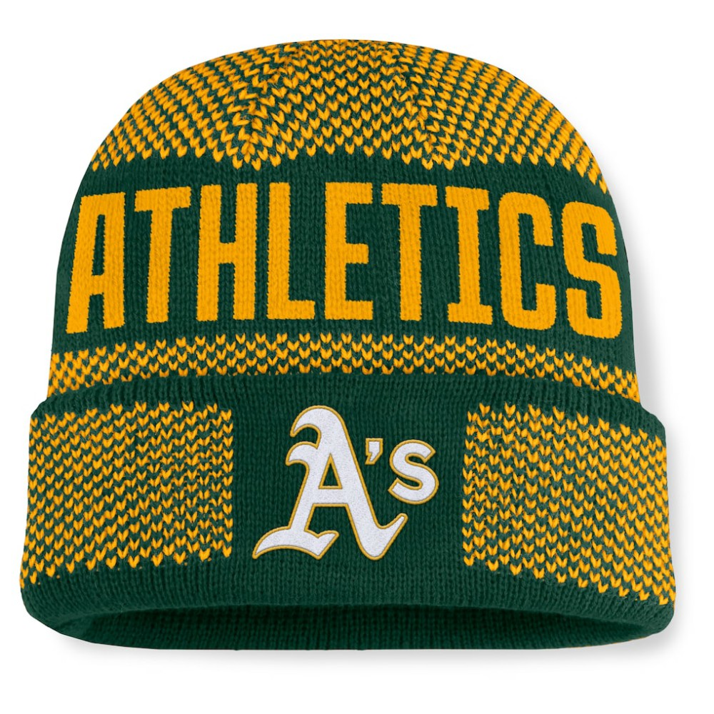 Athletics Fanatics Rotation Cuffed Knit Hat - MLB Hats