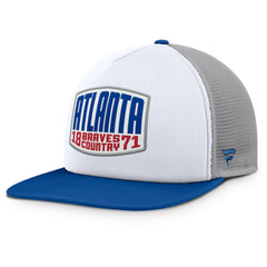 Atlanta Braves Fanatics Cranked Foam Front Patch Trucker Adjustable Hat - MLB Hats