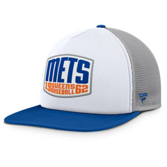 New York Mets Fanatics Cranked Foam Front Patch Trucker Adjustable Hat - MLB Hats