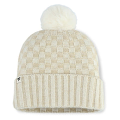 Pittsburgh Pirates Fanatics Women's Matchstick Cuffed Knit Hat with Pom- Natural - MLB Hats