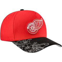Detroit Red Wings Mitchell & Ness May Flowers Pro Crown Adjustable Hat - NHL Hats