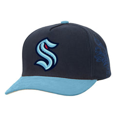 Seattle Kraken Mitchell & Ness May Flowers Pro Crown Adjustable Hat - NHL Hats