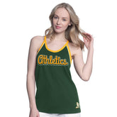 Athletics G-III 4Her by Carl Banks Women's Curveball Racerback Tank Top - MLB Tanks