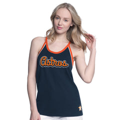 Houston Astros G-III 4Her by Carl Banks Women's Curveball Racerback Tank Top - MLB Tanks