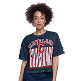 Cleveland Guardians Starter Women's Play the Ball Boxy Cropped T-Shirt - MLB T-shirts