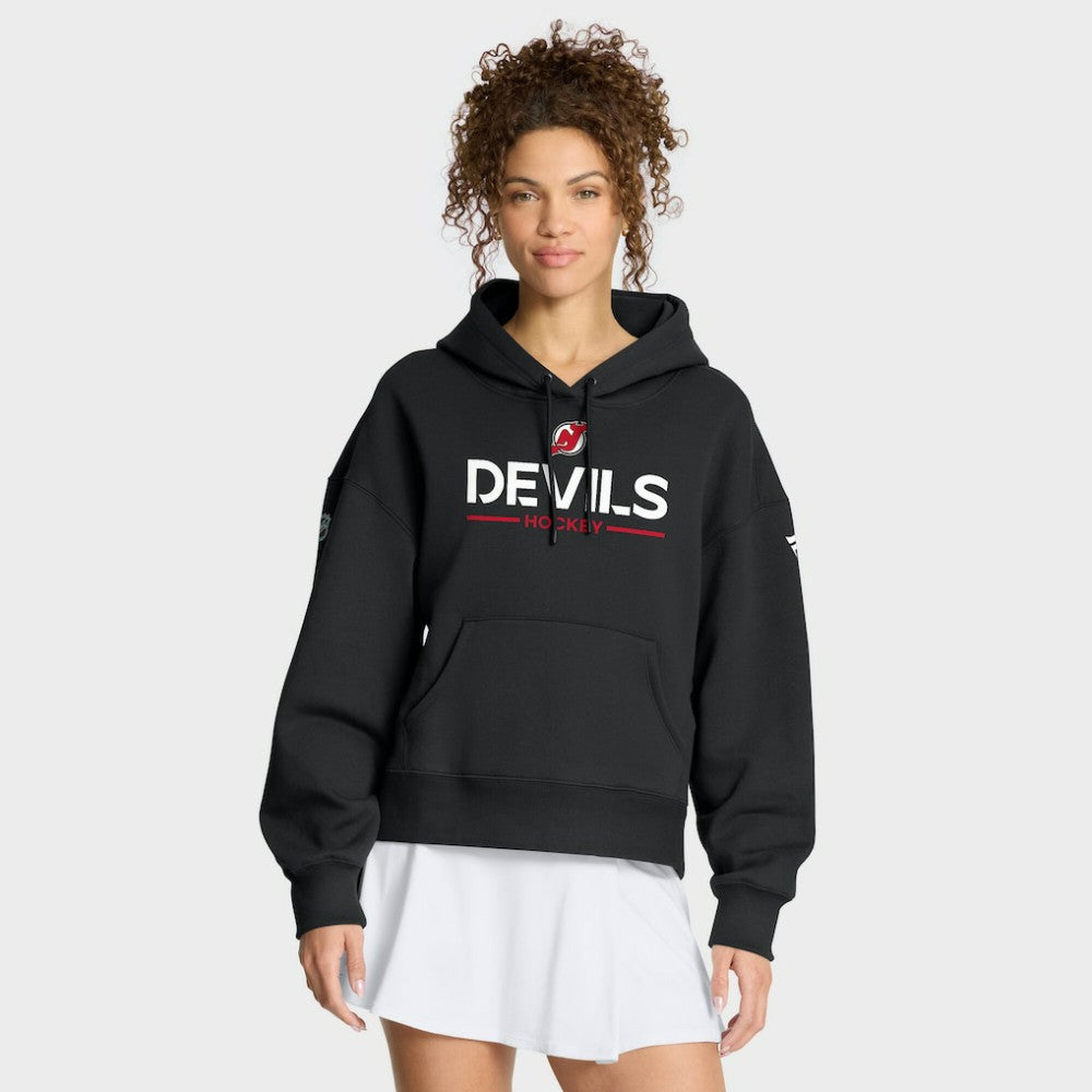 New Jersey Devils Fanatics Women's Authentic Pro Primary Pullover Hoodie - NHL Jerseys