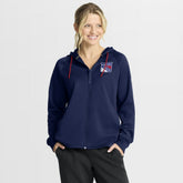 New York Rangers Fanatics Women's Authentic Pro Rink Raglan Full-Zip Hoodie - NHL Hoodies