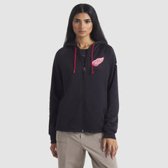 Detroit Red Wings Fanatics Women's Authentic Pro Rink Raglan Full-Zip Hoodie - NHL Hoodies