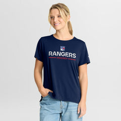 New York Rangers Fanatics Women's Authentic Pro Rink Tech T-Shirt - NHL T-shirts