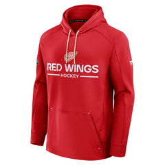 Detroit Red Wings Fanatics Authentic Pro Centennial Rink Hoodie - Red - NHL Hoodies