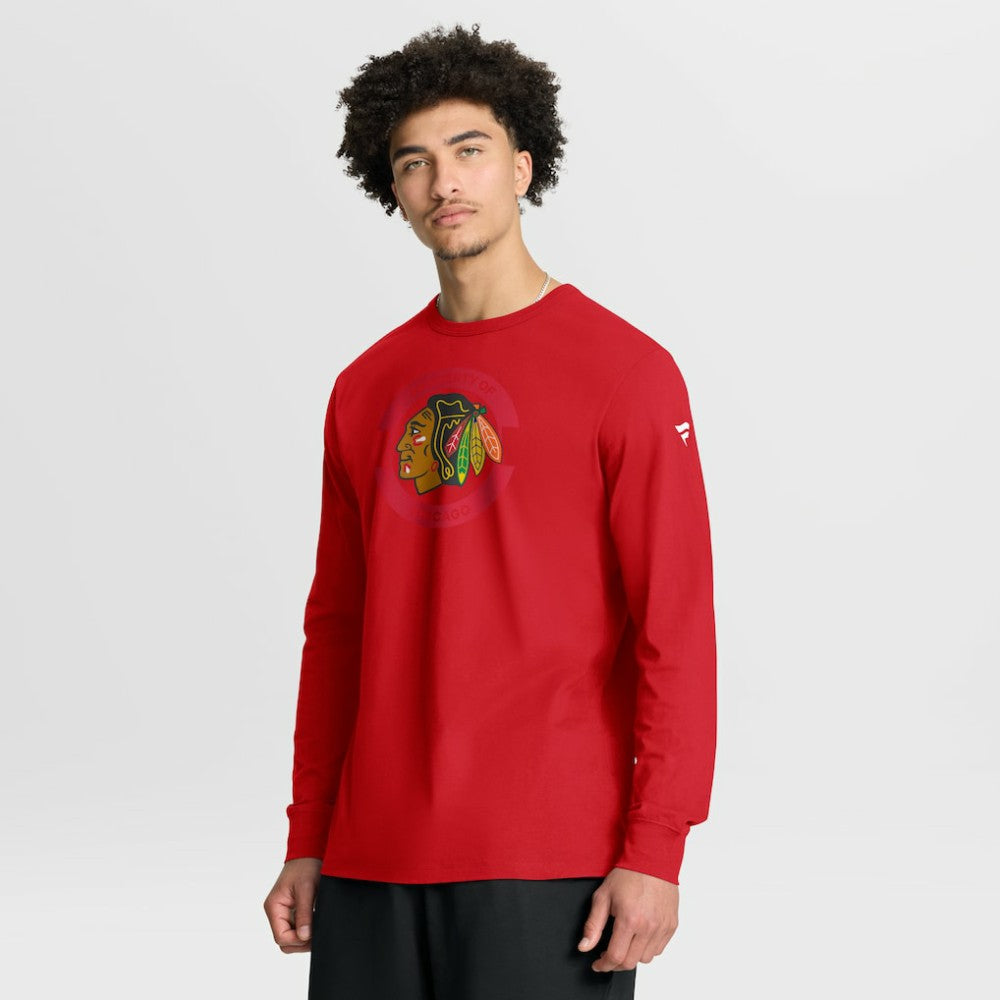Chicago Blackhawks Fanatics Authentic Pro Property Of Practice Long Sleeve T-Shirt - NHL T-shirts