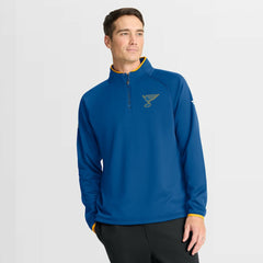 St. Louis Blues Fanatics Authentic Pro Rink Raglan Quarter-Zip Pullover - NHL Pullover