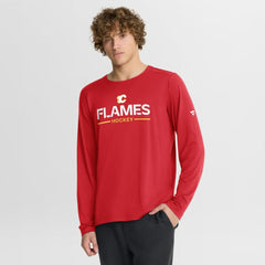Calgary Flames Fanatics Authentic Pro Rink Tech Long Sleeve T-Shirt - NHL T-shirts